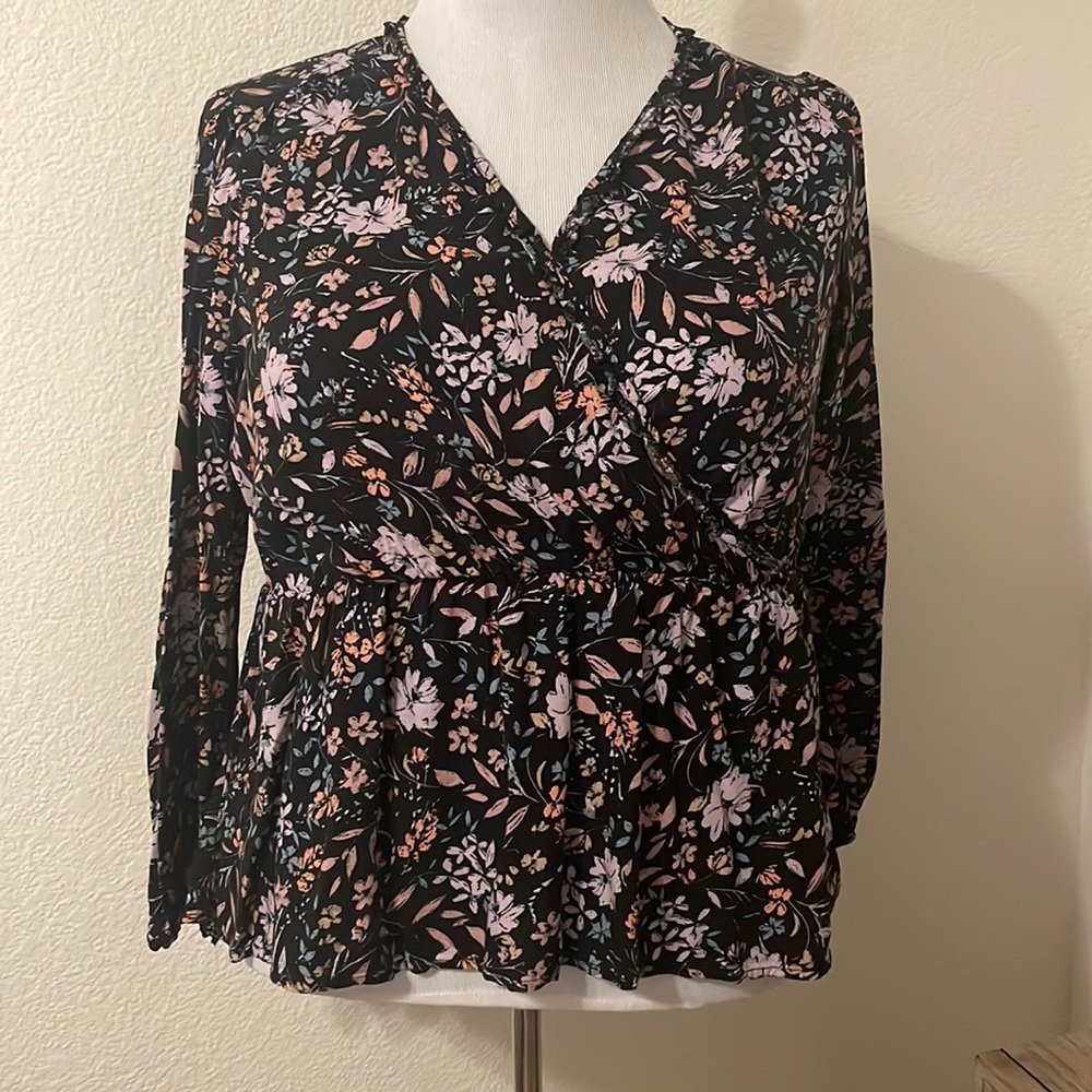 Lane Bryant Floral Blouse